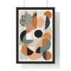 Minimal Abstract Boho Art in a high quality frame | Boho Home Decor Abstract Art - 3 sizes, 2 colors of frames