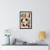 Minimal Abstract Boho Art in a high quality frame | Boho Home Decor Abstract Art - 3 sizes, 2 colors of frames