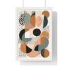 Minimal Abstract Boho Art in a high quality frame | Boho Home Decor Abstract Art - 3 sizes, 2 colors of frames