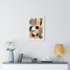Minimal Abstract Boho Art in a high quality frame | Boho Home Decor Abstract Art - 3 sizes, 2 colors of frames