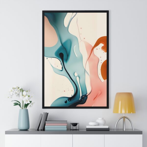 65410-1.jpg Minimal Abstract Art in a high quality frame | Home Decor Abstract Art - 3 sizes, 2 colors of frames