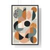 Minimal Abstract Boho Art in a high quality frame | Boho Home Decor Abstract Art - 3 sizes, 2 colors of frames