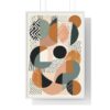 Minimal Abstract Boho Art in a high quality frame | Boho Home Decor Abstract Art - 3 sizes, 2 colors of frames