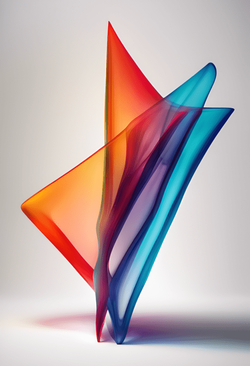 Picture of Abstract Art Print presenting flows of substances