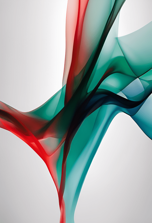 Picture of Abstract Art Print presenting flows of substances