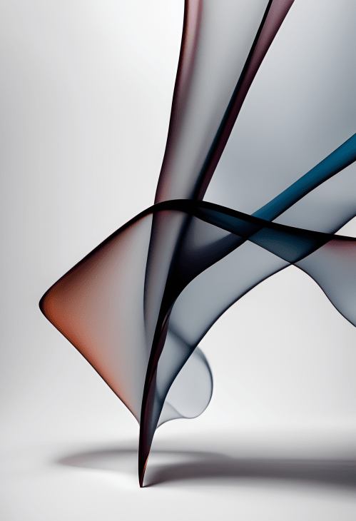 Picture of Abstract Art Print presenting flows of substances