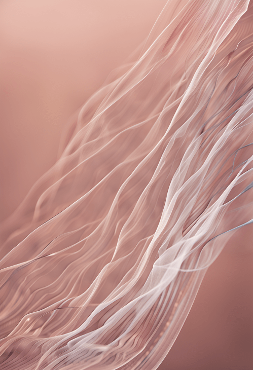 Picture of Abstract Art Print presenting flows of substances