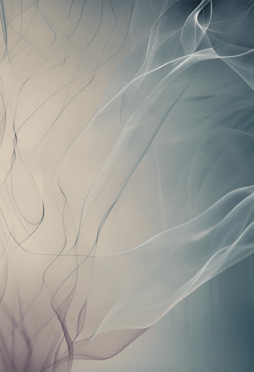 Picture of Abstract Art Print presenting flows of substances