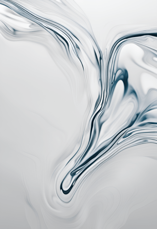 Picture of Abstract Art Print presenting flows of substances